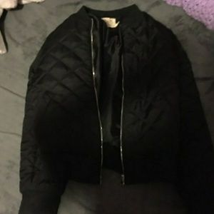 Black Comfy Bomber Jacket!